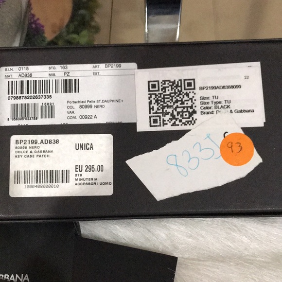 Dolce & Gabbana Leather Keychain/Bag Charm - Picture 9 of 11